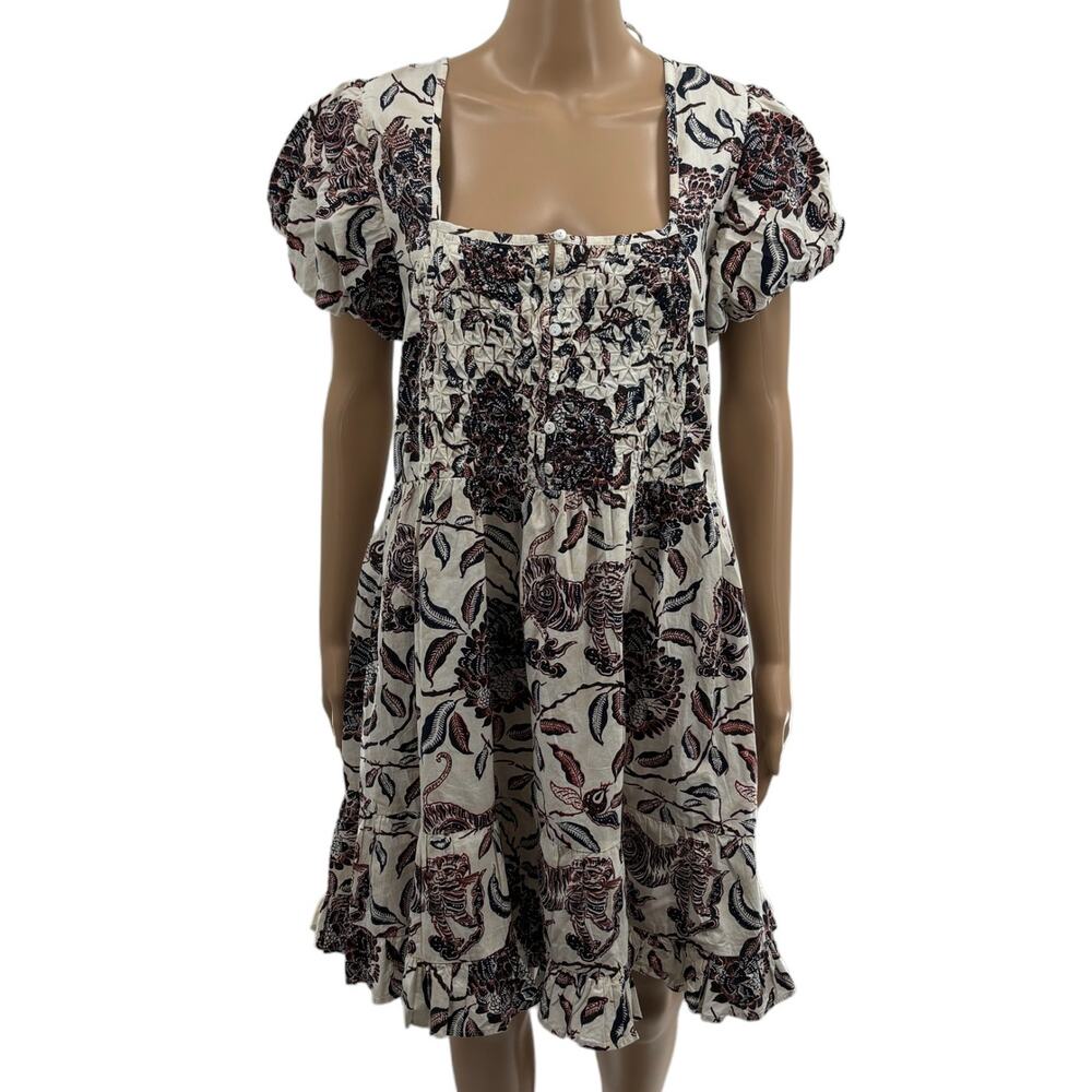 House of Harlow 1960 Floral Peasant Puff Sleeve Dress - Picture 3 of 12